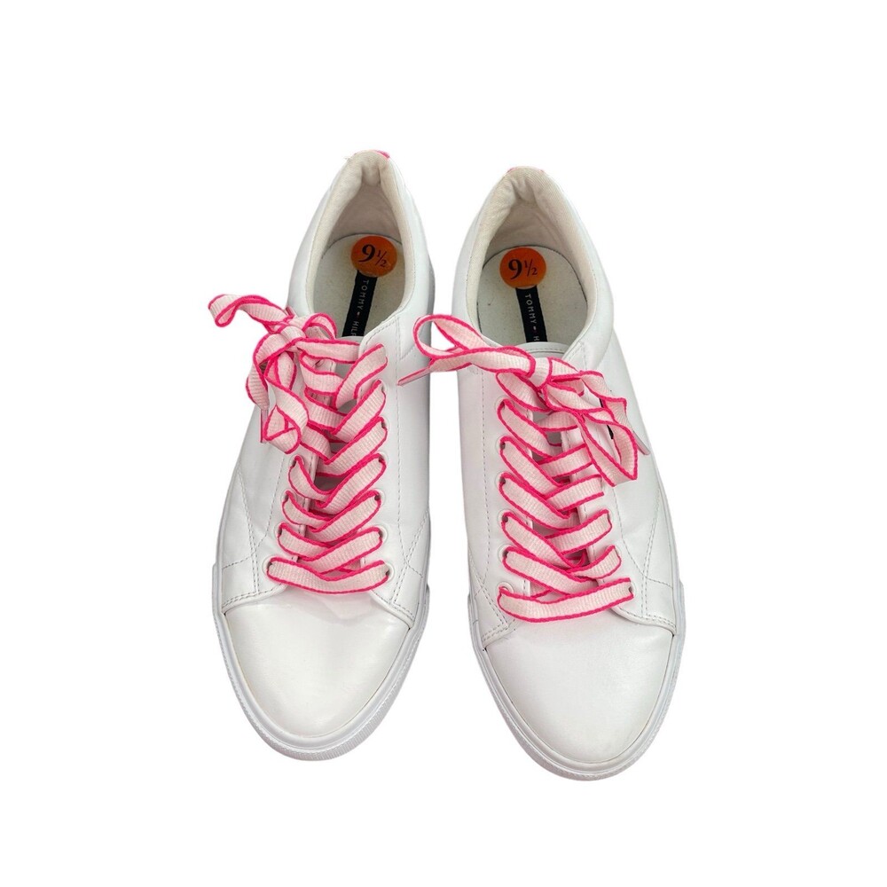 Tommy Hilfiger flint 2 white/pink sneakers size 9.5 M boxCA